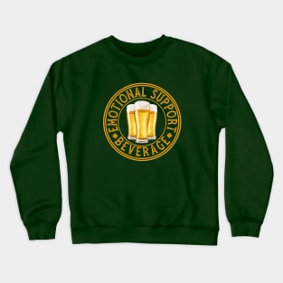 Emotional Support Beverage - Funny Irish Beer Crewneck Sweatshirt